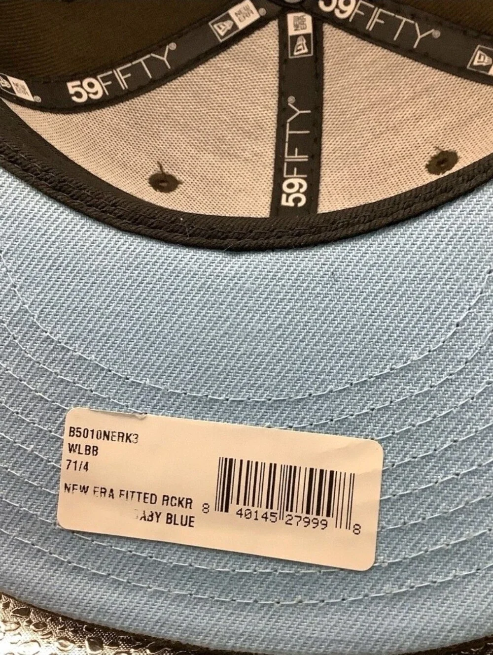 7 1/4 - Born x Raised x New Era 59FIFTY Rocker Brown / Light Blue Fitted Hat NWT